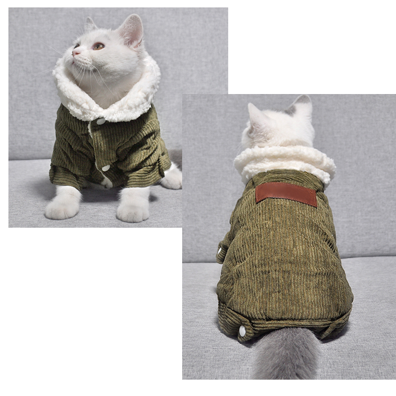 カスタム猫フリースコート